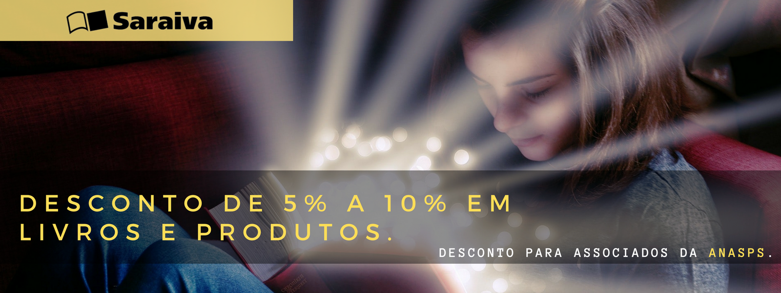 Livraria Saraiva oferece descontos de 5% a 10%